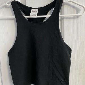 VS Pink Halter Crop Top
